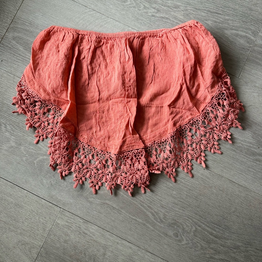 Lace tube top